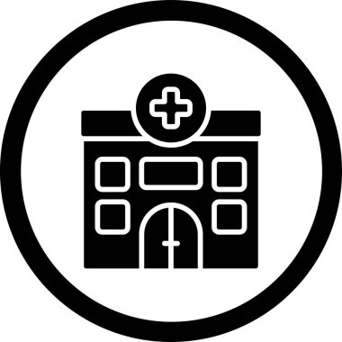 Hastane Simgesi Vektör İllüstrasyonu