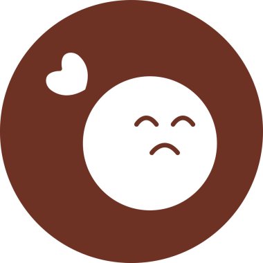 emoticon yüz simgesi katı biçimde simgesi