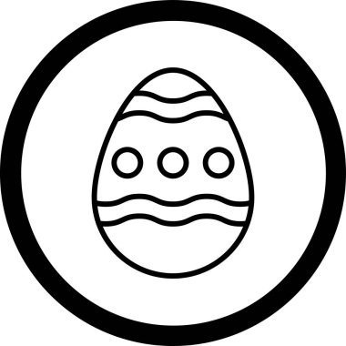 Yumurta. Web simgesi basit illüstrasyon