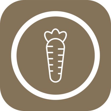 Havuç vektör illüstrasyon simgesi