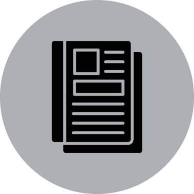 belge simgesi vektör illüstrasyonu