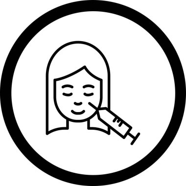 Bir kadın simgesinin vektör illüstrasyonu