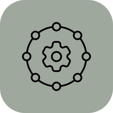 Vites simgesinin vektör illüstrasyon simgesi