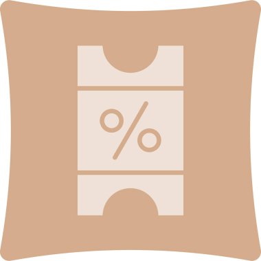 İndirim etiketi vektörü ince çizgi simgesi