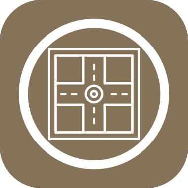 Bir oyun topunun vektör illüstrasyon simgesi