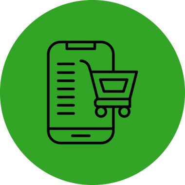 vektör alışveriş simgesi illüstrasyonu