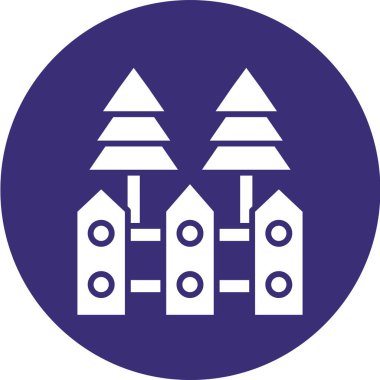 Bir bina simgesinin vektör illüstrasyonu