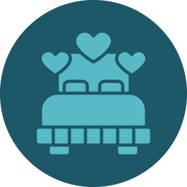 Kalp. Web simgesi basit illüstrasyon