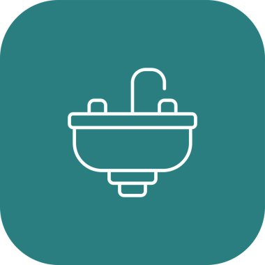 güzel kaktüs çizgi vektör simgesi