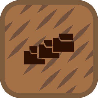 Çikolata. Web simgesi basit tasarım