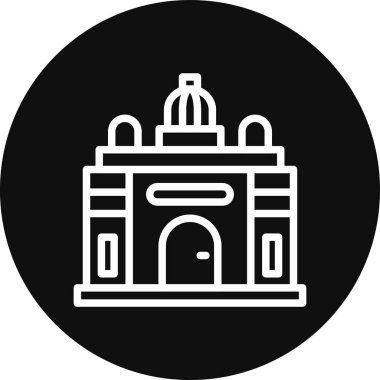 Cami simgesi vektör illüstrasyonu