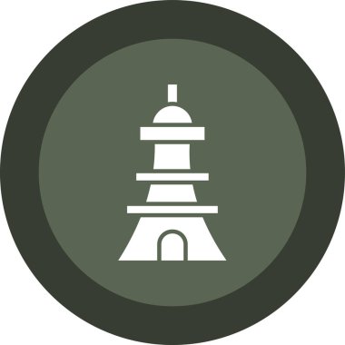 Bina. Web simgesi basit illüstrasyon