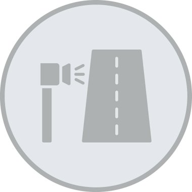 yol simgesi vektör illüstrasyonu