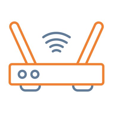 router simgesi vektör illüstrasyonu