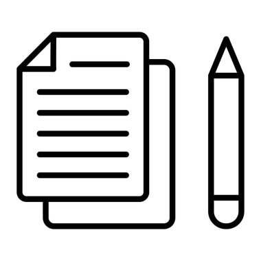 kalem ve dizüstü bilgisayar simgesi vektörü