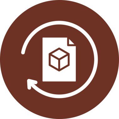 Kutu. Web simgesi basit illüstrasyon