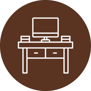 Dizüstü bilgisayar simgesi vektör çizimi