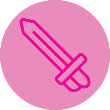 Bıçak simgesinin illüstrasyon vektörü grafiği