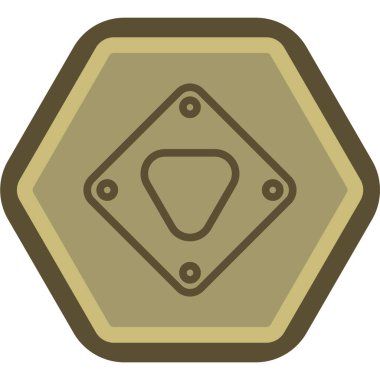 Modern b 'nin vektör illüstrasyonu pizza ikonundan yoksun