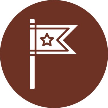 Bir bayrağın vektör illüstrasyonu