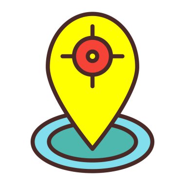 navigasyon simgesi vektör illüstrasyonu