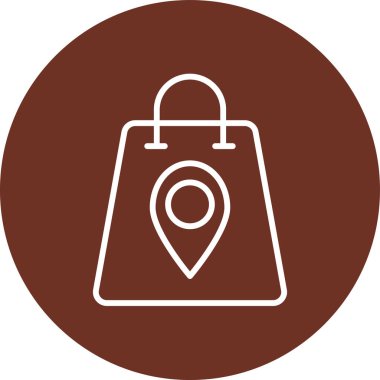 konum simgesi, vektör çizimi