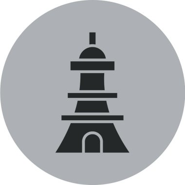 Cami simgesinin vektör illüstrasyonu