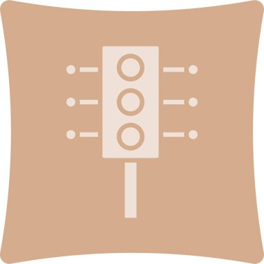 Bir gitar simgesinin vektör illüstrasyonu