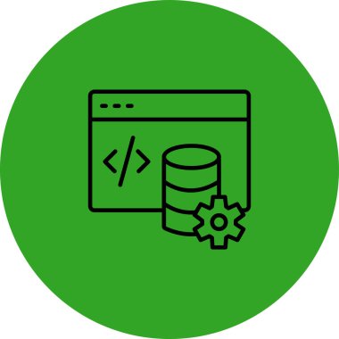 veritabanı simgesi çizimi