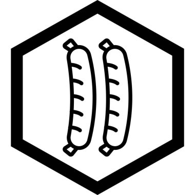 Gıda simgesinin vektör illüstrasyonu