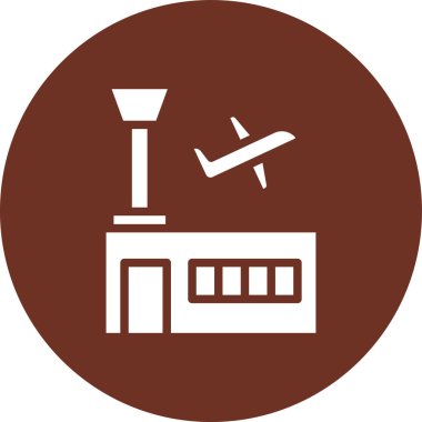 İnşaat alanının vektör illüstrasyon simgesi