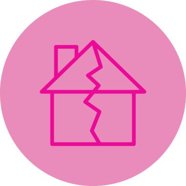 Bir ev simgesinin vektör illüstrasyonu