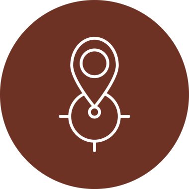 Harita işaretleyici vektör illüstrasyonuName