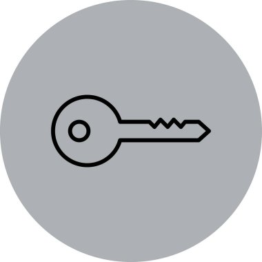 Anahtar simgesi vektör illüstrasyonu