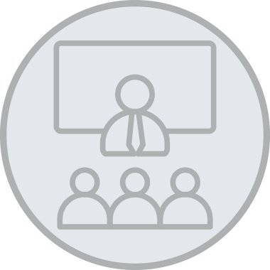 Seyirciler. Web simgesi basit tasarım