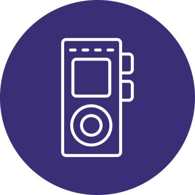 Mikrodalga fırın simgesinin vektör çizimi