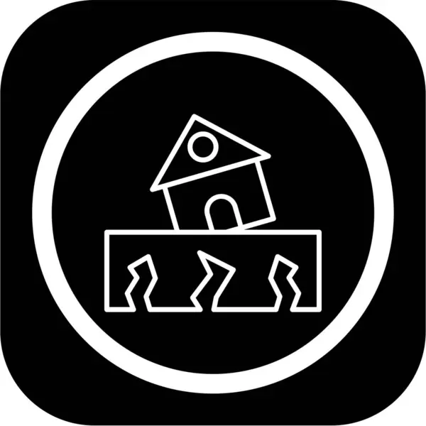 Deprem Ağı simgesi, vektör çizimi