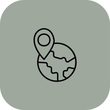 Vektör Dünya küre simgesi