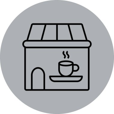 Kahve fincanı. Basit tasarım