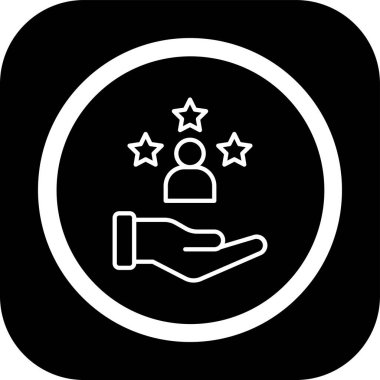 Yıldız simgesinin vektör illüstrasyonu