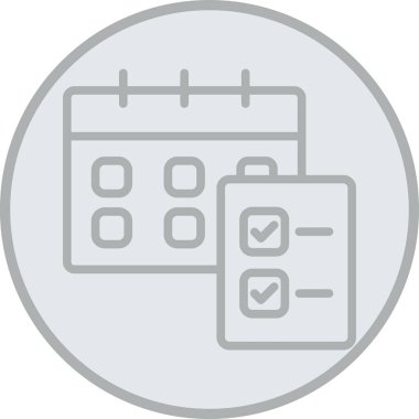 Kontrol listesi. Web simgesi basit tasarım