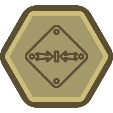 Modern b 'nin vektör illüstrasyonu pizza ikonundan yoksun