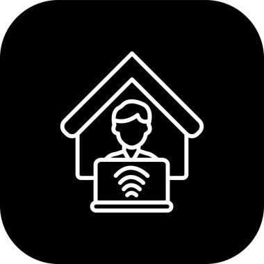 Wi-Fi simgesinin vektör illüstrasyonu