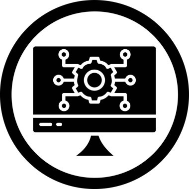 Moda biçimi izole edilmiş arkaplanda bilgisayar izleme simgesi