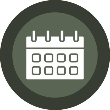 Takvim simgesi vektör illüstrasyonu