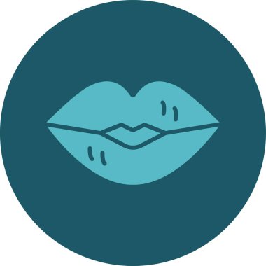 güzel dudak vektör simgesi