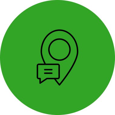 Sohbet simgesi vektör illüstrasyonu