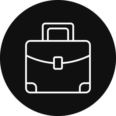 bavul ikonu vektör illüstrasyonu