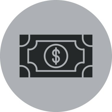 vektör para simgesi illüstrasyonu