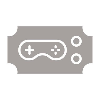 Moda Biçimli İzole Arkaplanda Oyun yastığı Simgesi